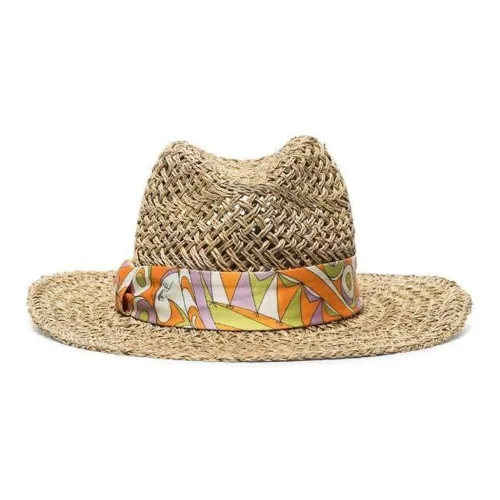 EMILIO PUCCI Солома Шапки и Кепки Женские Кофе