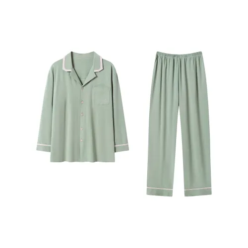XUANZHITING Зеленый Мужской Пижамный Комплект