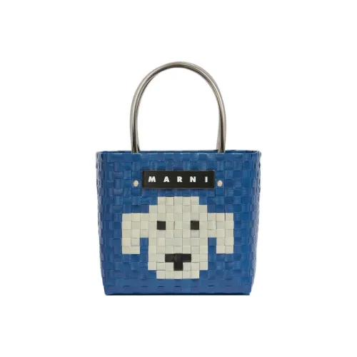 MARNI Basket series Полипропиленовая корзина Сумка-Сумка Маленькая Женская Синяя