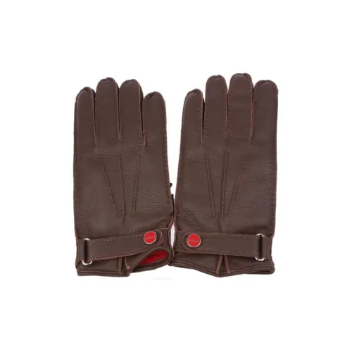 KITON Кожа, Кашемир Перчатки Мужские