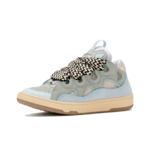 Lanvin Curb Low Топ Скейтборд Кроссовки Мужские Светло-Синие