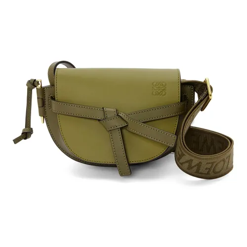 LOEWE Gate Мягкая коровья кожа сумка через плечо сумка на плечо женская оливково-зеленый темно-зеленый