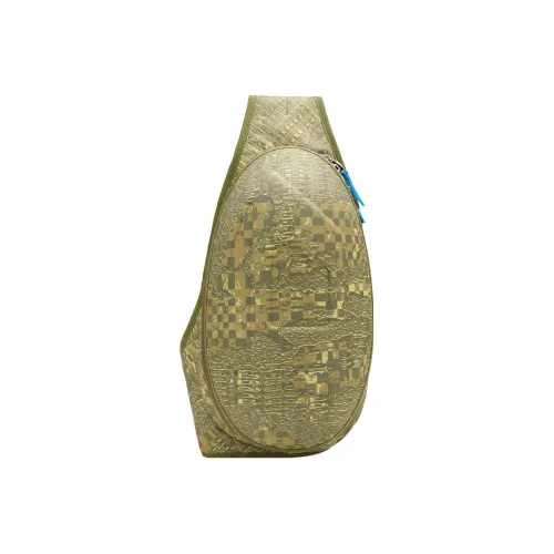 DIESEL Полиэстер Сумка через плечо Стандартная Мужская Зеленая