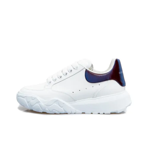 Alexander McQueen Court Trainer Low Топ Повседневная обувь Мужская Белый Синий