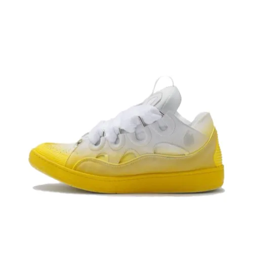 Lanvin Curb Low Топ Скейтборд Кроссовки Мужские Белые