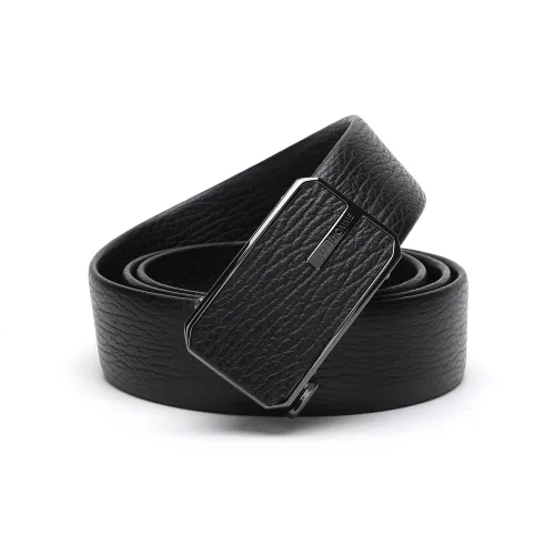 ELLE HOMME Автоматическая застежка ремня мужской коровья кожа сплав застежка ремень мужской черный ширина 3,55 см