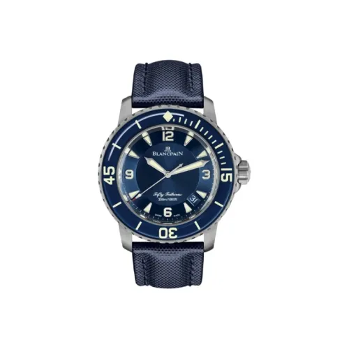 BLANCPAIN Автоматический Механический Часы Мужские FIFTY FATHOMS 45 мм Синий