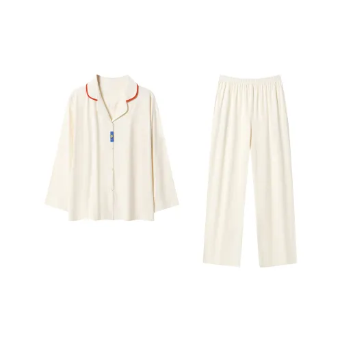 XUANZHITING Белый Женские Пижамные Комплекты