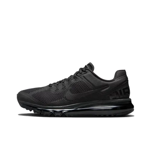 Nike Air Max 2013 Дышащая Поддержка Низкий Топ Повседневная Беговая Обувь Мужская Черная
