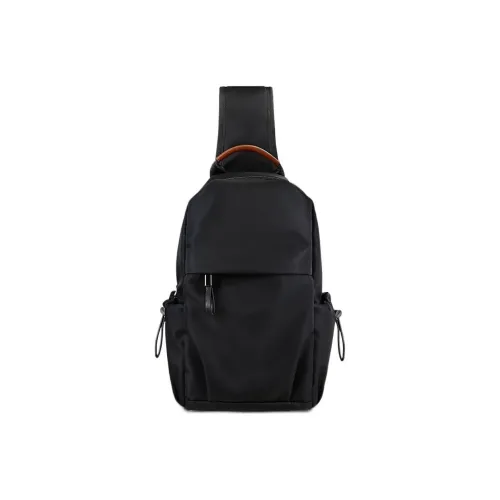 BJIAX Нейлоновая сумка через плечо рюкзак сумка через плечо поясная сумка средний размер унисекс черный