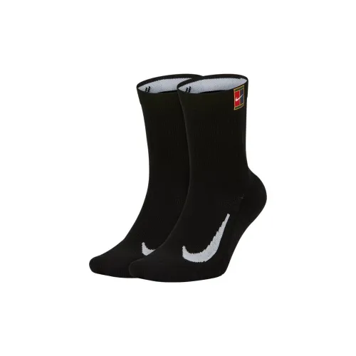 NIKE 2 шт черные унисекс MID носки до икры
