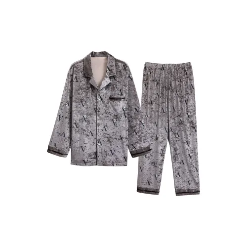 IIZZINI Модный A Letter Мужской Плюшевый Комплект Одежды Мужские Пижамные Наборы