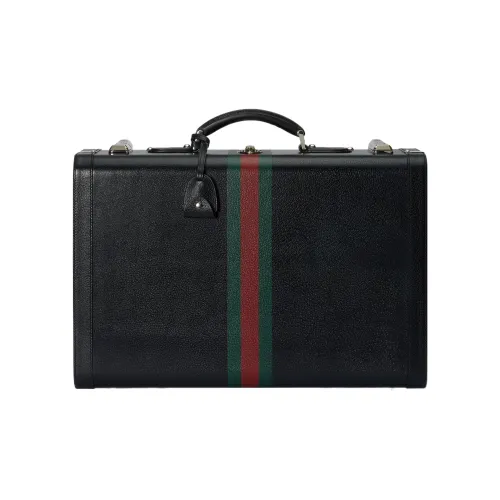 GUCCI Кожа Дорожная сумка Твердый чехол Средний Женский Темно-синий