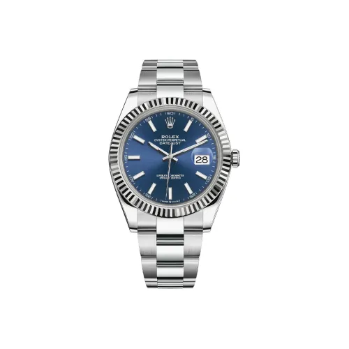 ROLEX Автоматический Механический Часы для Мужчин из Серии Log, 41 мм, Синие
