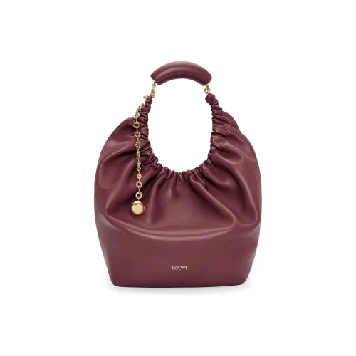 LOEWE Nappa Sheepskin Сумка через плечо Сумка среднего размера Женская Бордовая