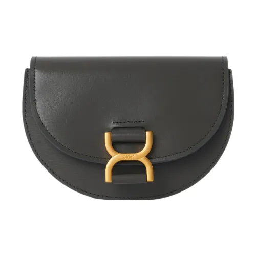 Chloe Marcie Smooth Calfskin Flip-сумка Сумка через плечо Mini Женская Elephant Gray