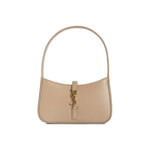 SAINT LAURENT LE5A7 Сумка-хобо из гладкой коровьей кожи сумка через плечо женская темно-бежевый