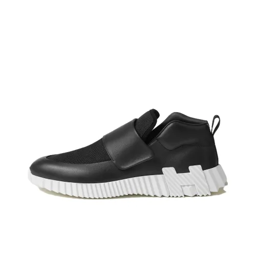 HERMES Низкий топ Повседневная обувь Мужская Черный