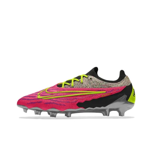 Nike Phantom GX Elite FG Gripknit противоскользящие устойчивые к истиранию низкие беговые кроссовки унисекс красный