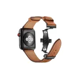 Топ из телячьей кожи | Коричневый ремень | Черная застежка-бабочка