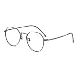 【Форма сердца Титан Рамка】Черный анти-Синий Свет линзы [Без степени]