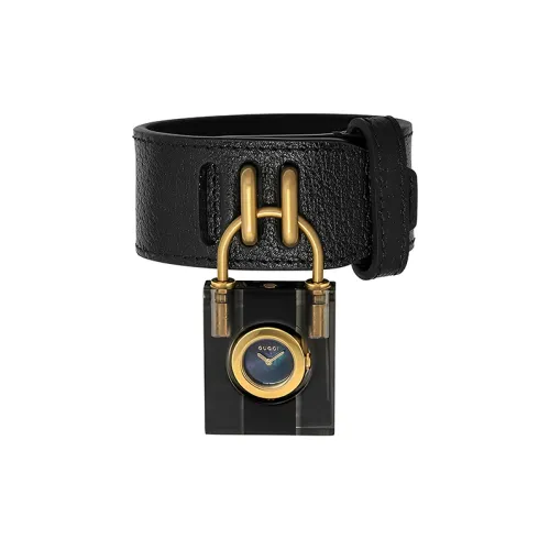 GUCCI Женские часы Кварцевый механизм Кожаный ремешок 35 мм Синий циферблат