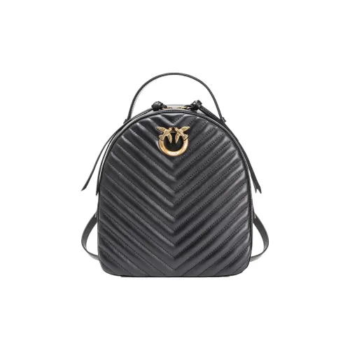 PINKO Рюкзак из коровьей кожи женский черный