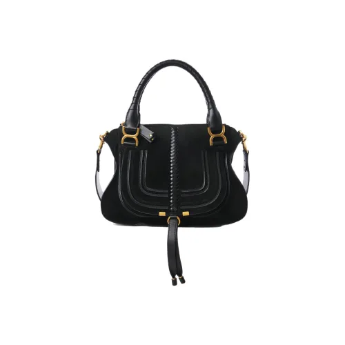 Chloe Marcie Замша Телячья кожа Одно плечо Сумка Женская Черная