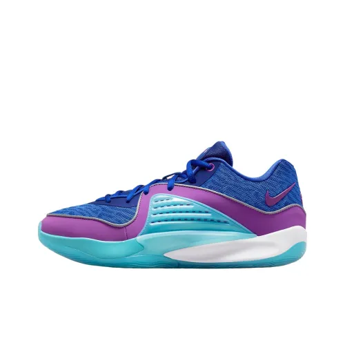 Nike KD 16 Цвет KD Low Топ Баскетбольные кроссовки для игры Мужской синий-фиолетовый