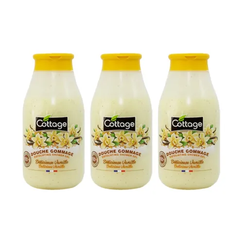 Cottage Ванильный Отшелушивающий Гель для душа 270 мл * 3
