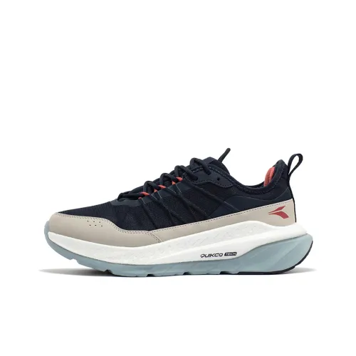 361° Fire Rain Screen Противоскользящий Устойчивый к истиранию Низкий Топ Беговые кроссовки Мужской Shadow Синий