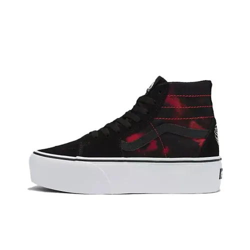 Vans SK8 Tapered Stackform Аbrasion Resistant High Топ Скейтборд Кроссовки Unisex Черный Красный