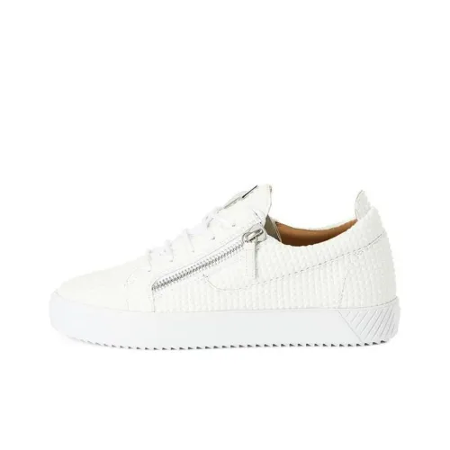Giuseppe Zanotti GZ Low Топ Скейтборд Кроссовки Мужские Белые