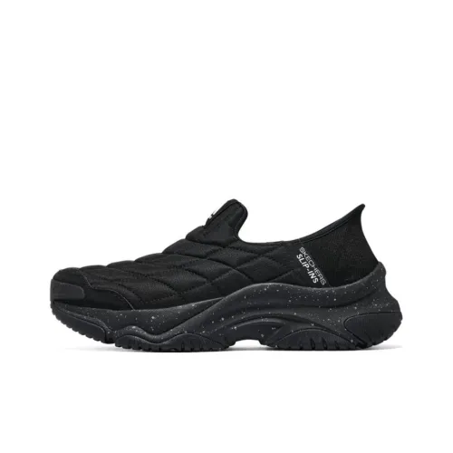 Skechers MOONHIKER Hands Бесплатно Slip ins Низкий Топ Повседневный Мужской Черный