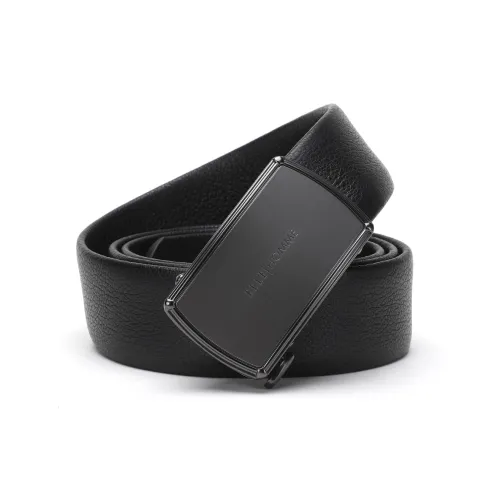 ELLE HOMME Ремень из натуральной коровьей кожи мужской черный ширина 3,55 см