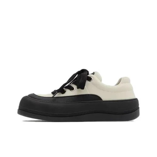 Mule Donkey Slip-Resistant Low-Top Скейтборд Кроссовки Unisex Белый