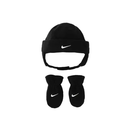 Nike Полиэстер Шапки-ушанки Детские Черные