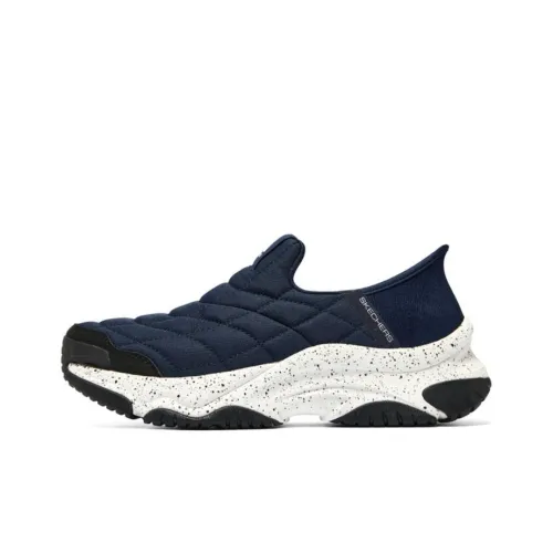 Skechers MOONHIKER Hands Бесплатно Slip ins Низкий Топ Casual Мужской Морской Синий