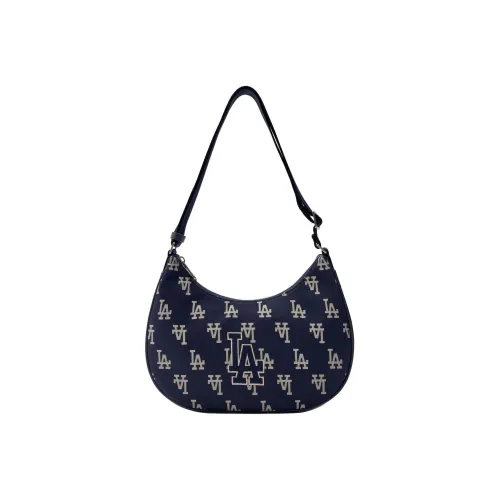 Mlb Base Logo Полиэстер Пельмени Сумка Плечевая Сумка Женская Темно-Синяя