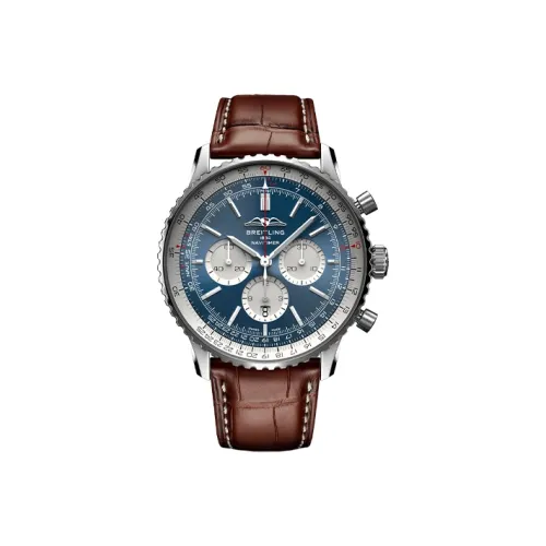 BREITLING Автоматический Механический Часы Мужские Aviation Chronograph Collection 46 мм Синий