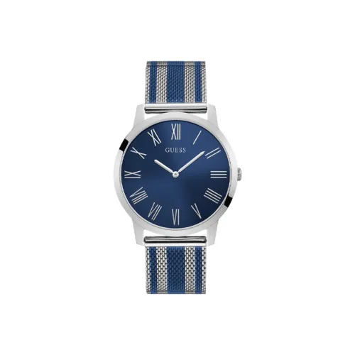 GUESS Кварцевый механизм Мужские часы 44 мм Синий