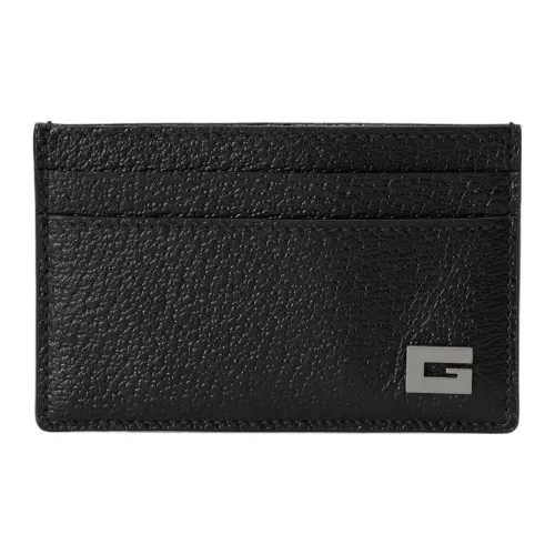 GUCCI Кожа Держатель для карт Мужской Черный Серый