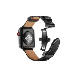 Топ из телячьей кожи | Черный ремень | Черная застежка-бабочка