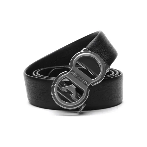 ELLE HOMME Ремень из натуральной коровьей кожи мужской черный ширина 3,55 см