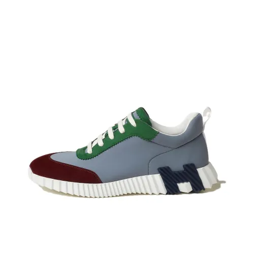 HERMES Bouncing Low Топ Casual Мужской Темно-Серый