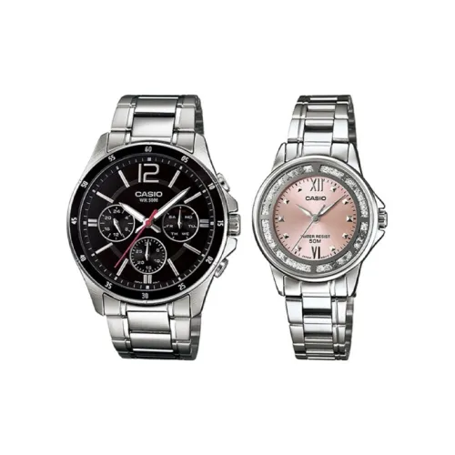 CASIO Standard Series Коллекция Кварцевый механизм Нержавеющая сталь Ремешок Часы Унисекс Черный циферблат