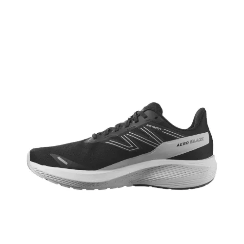 SALOMON Aero Glide Slip-resistant и дышащие низкие беговые кроссовки для мужчин черный и белый