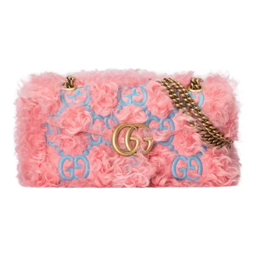 GUCCI GG Marmont Сумка через плечо из ткани стандартная женская розовая