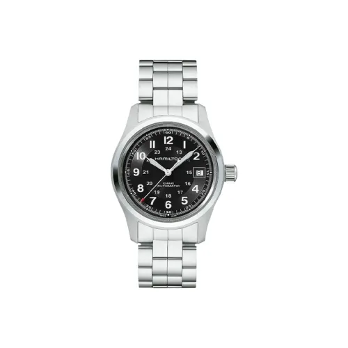 HAMILTON Автоматический Механический Механизм Мужские Часы Khaki Field Series 38 мм Черные