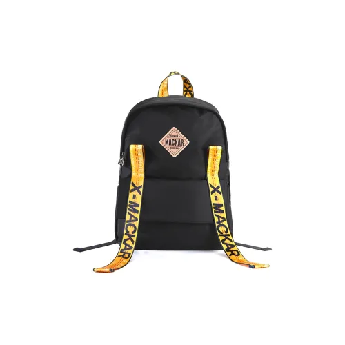 MACKAR UNKNOWN STRENGTH Рюкзаки Twill Черный Желтый